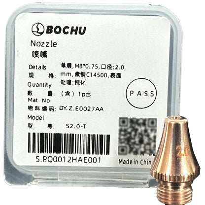BOCI Nozzle Laser Cutting Machine Single-Layer M8 H19, 1.6-2.0