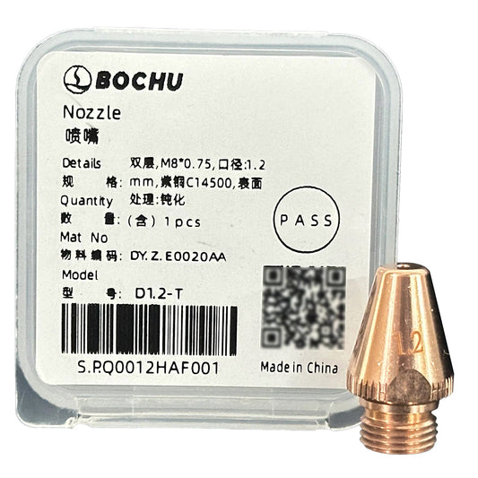 BOCI Nozzle Laser Cutting Machine Double-Layer M8 H19, 1.2-2.0