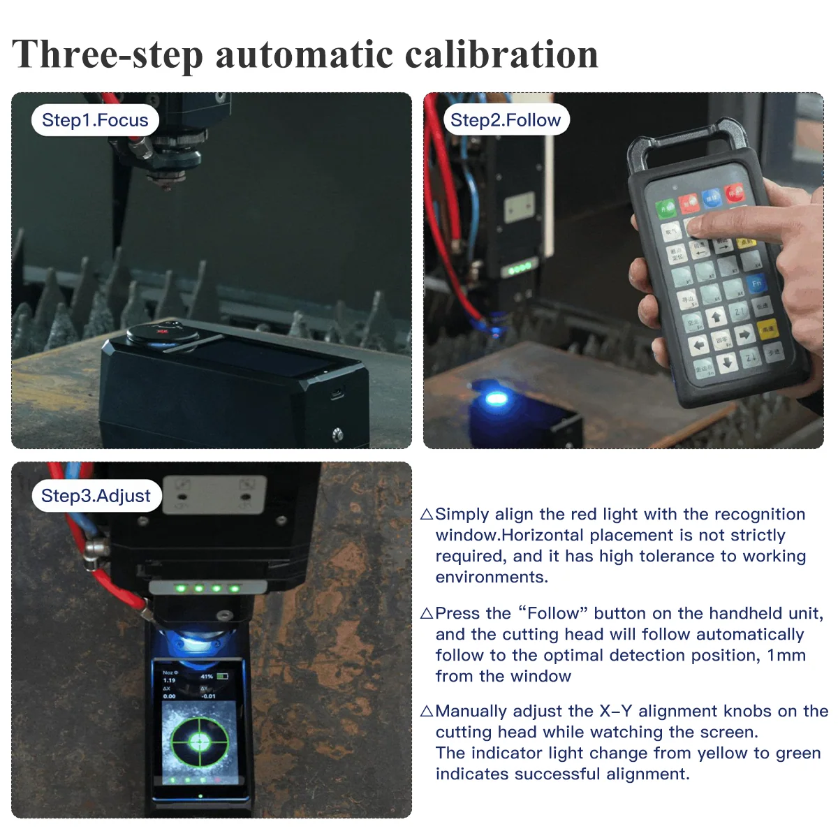 SoloEye S1  Laser Beam Alignment Tool — Nozzle Centring Device for Fibre Laser Cutting Heads