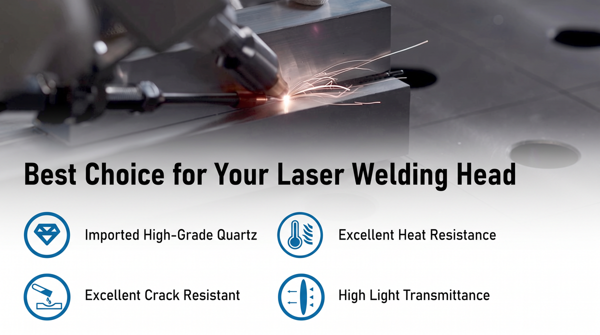 Precitec Upper Laser Protective Lens for Laser Cutting Head D21.5x2, D24.4x2